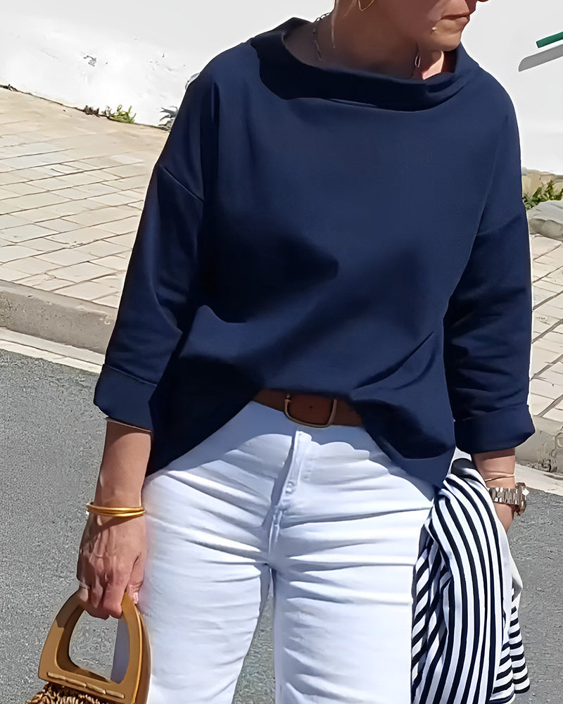 NOUVEAU RICHE Stylisches, modernes Oberteil für Damen von Sofia für mühelose Alltagsmode und vielseitige Outfits Marineblau