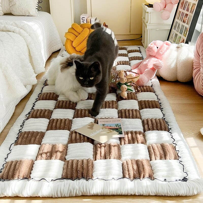 Blødt kæledyrstæppe – sofabeskytter til hunde og katte i chenille, skridsikkert hundetæppe, vaskbart – CozyCover