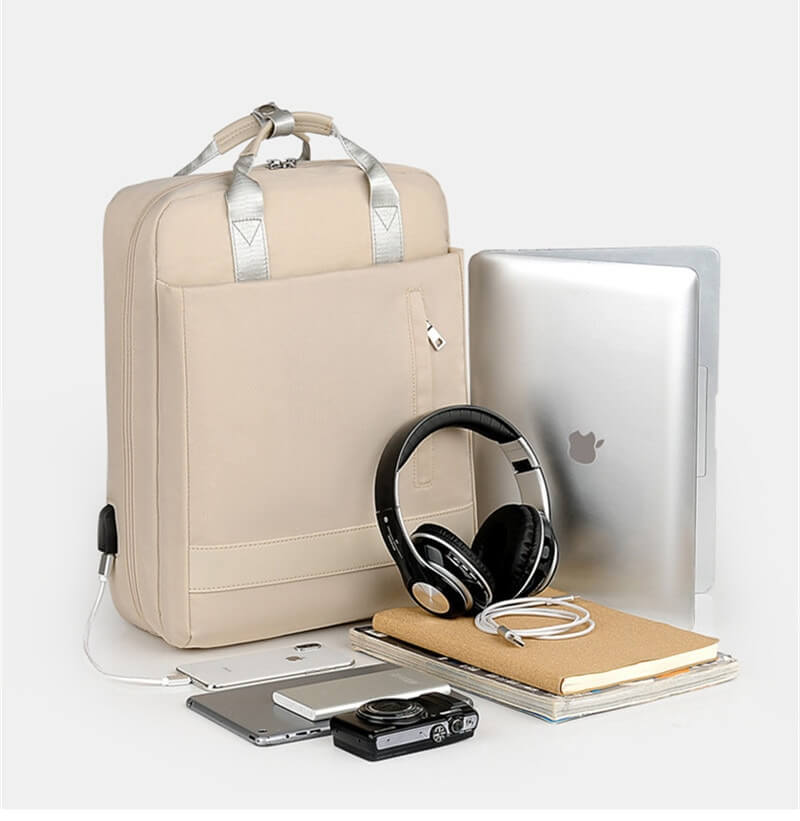NOUVEAU RICHE Unisex Anti-Diebstahl Rucksack - Stichfest, USB, Reisefreundlich, Geräumig - Backpack