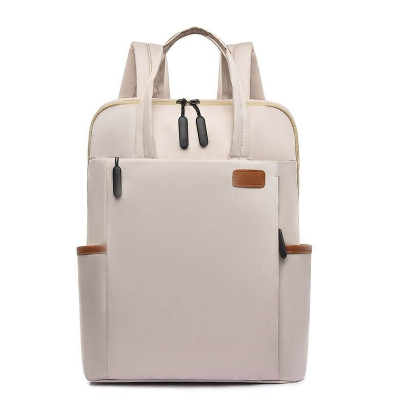 NOUVEAU RICHE Unisex Reise Rucksack Anti Diebstahl Leicht Langlebig - Backpack Creme