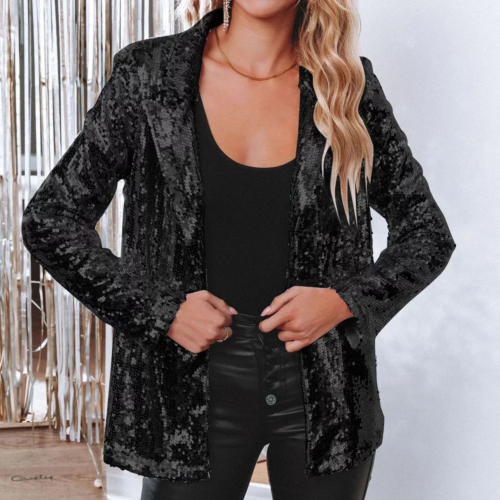 NOUVEAU RICHE Wasserabweisender Blazer Wasserdichtes Gewebe Windschutz Regen