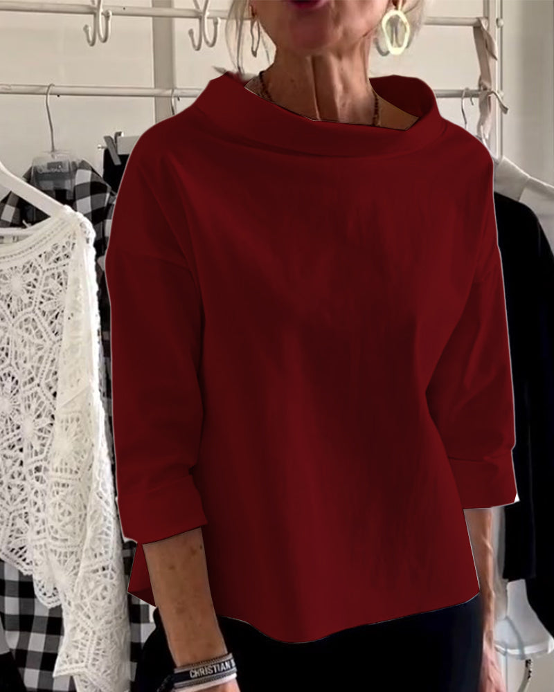 NOUVEAU RICHE Stylisches, modernes Oberteil für Damen von Sofia für mühelose Alltagsmode und vielseitige Outfits Bordeaux