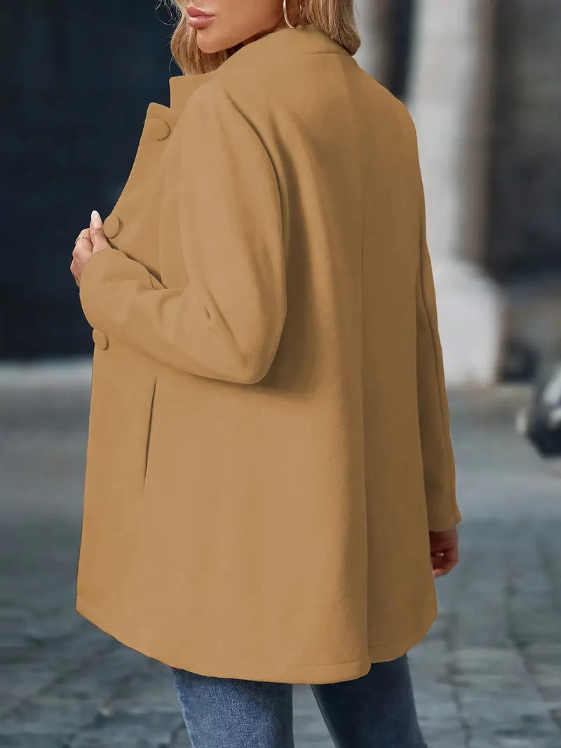NOUVEAU RICHE Klassische Taillierte Jacke – Damen Jacke mit schmeichelhafter Silhouette, elegant, Beige, Schwarz oder Khaki, S–2XL – Luna