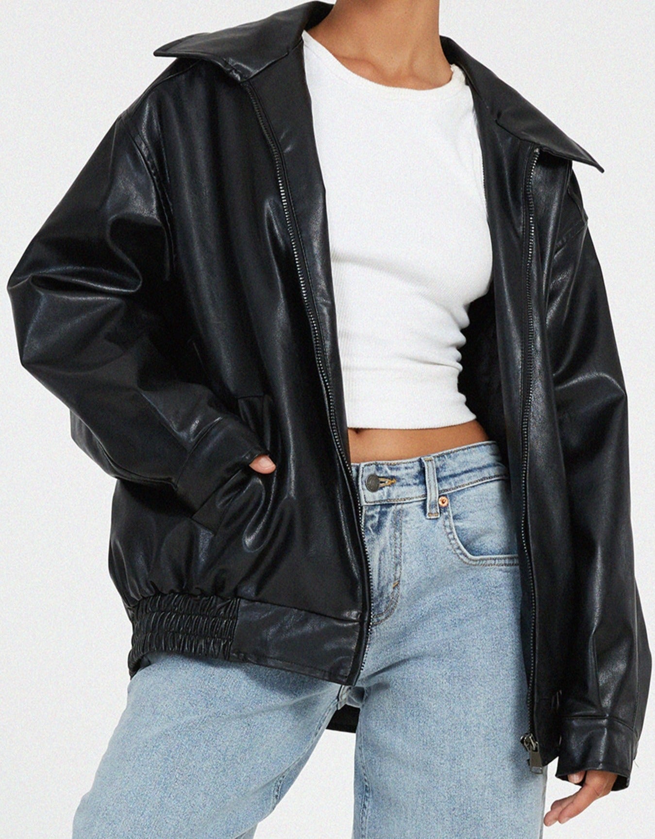 NOUVEAU RICHE Damen Oversized Jacke Elegante Vielseitiger Begleiter