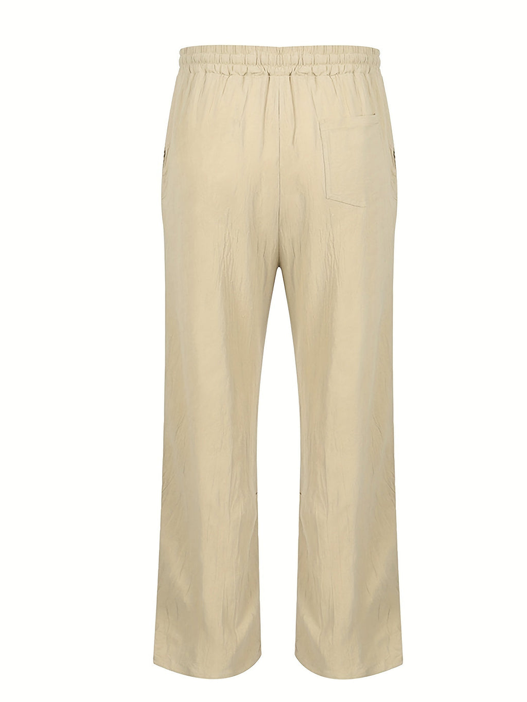 NOUVEAU RICHE Leinenhose Herren Elastischer Bund Lockere Atmungsaktiv