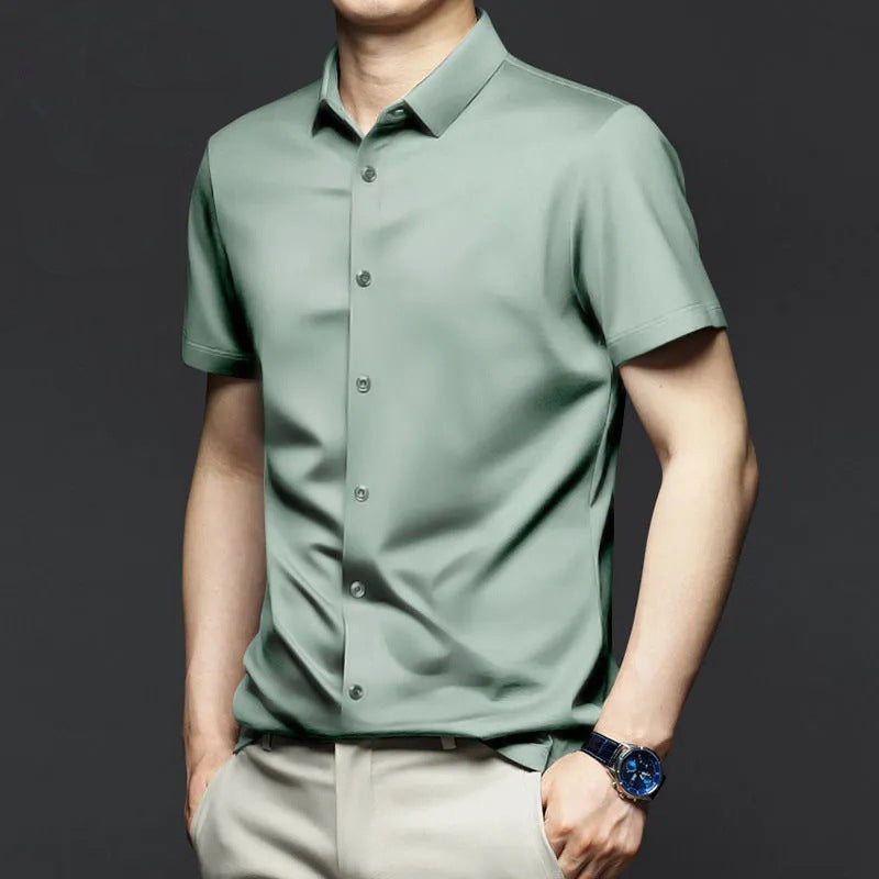 NOUVEAU RICHE Herren Klassisches Oxford Herrenhemd Aus Baumwollmaterial