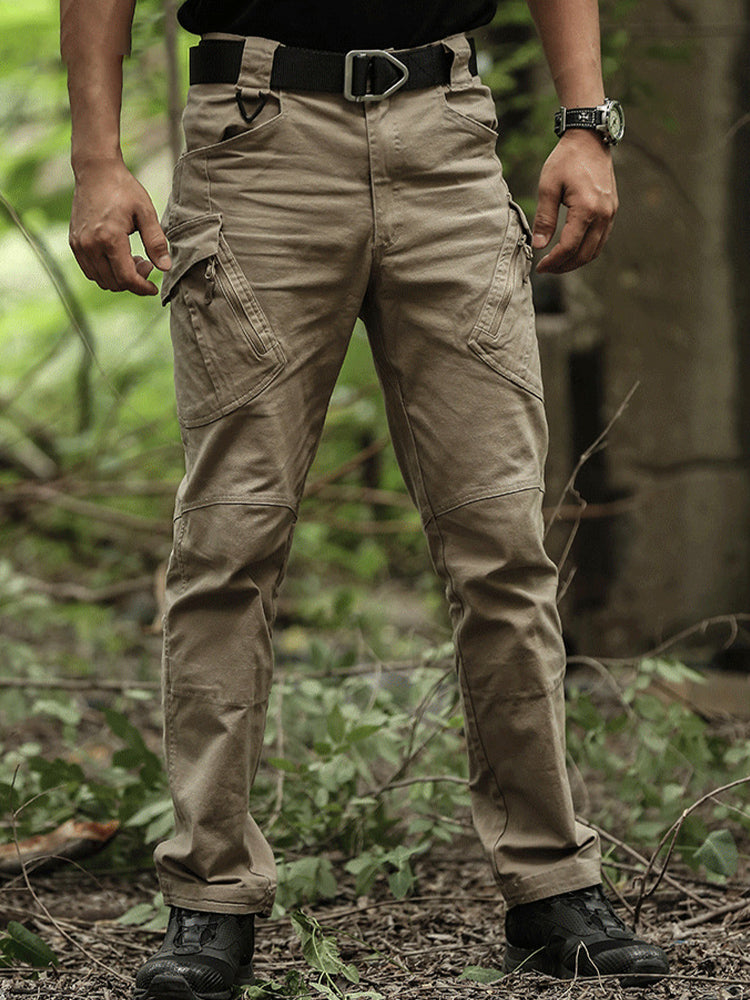 NOUVEAU RICHE Multitaschen Outdoor Gerade Bein Taktische Hose Slim Fit Aus 97 Prozent Baumwolle Mit Stretch Und Atmungsaktivem Stoff Für Herren