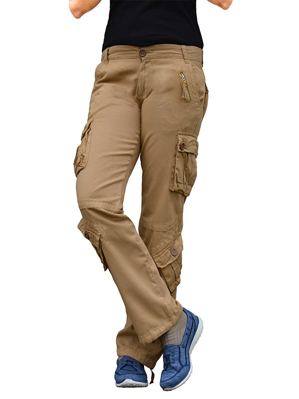 NOUVEAU RICHE Militärische Baggy Hosen Mit 8 Taschen Cargo Hosen Aus 100 Prozent Baumwolle Robuste Und Wasserabweisende Multifunktionale Hosen Für Herren Mit Lockere Passform Und Gerade Beine