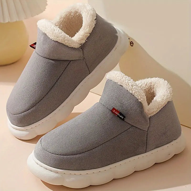 NOUVEAU RICHE Unisex-Hausschuhen Winter Wärme Komfort Stilvoll Bequem Grau