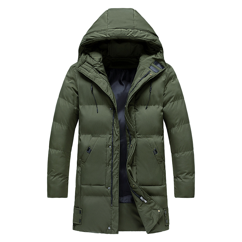 NOUVEAU RICHE Parka Jacke Herren Lange Wattierte Wasserdichte Winterjacke