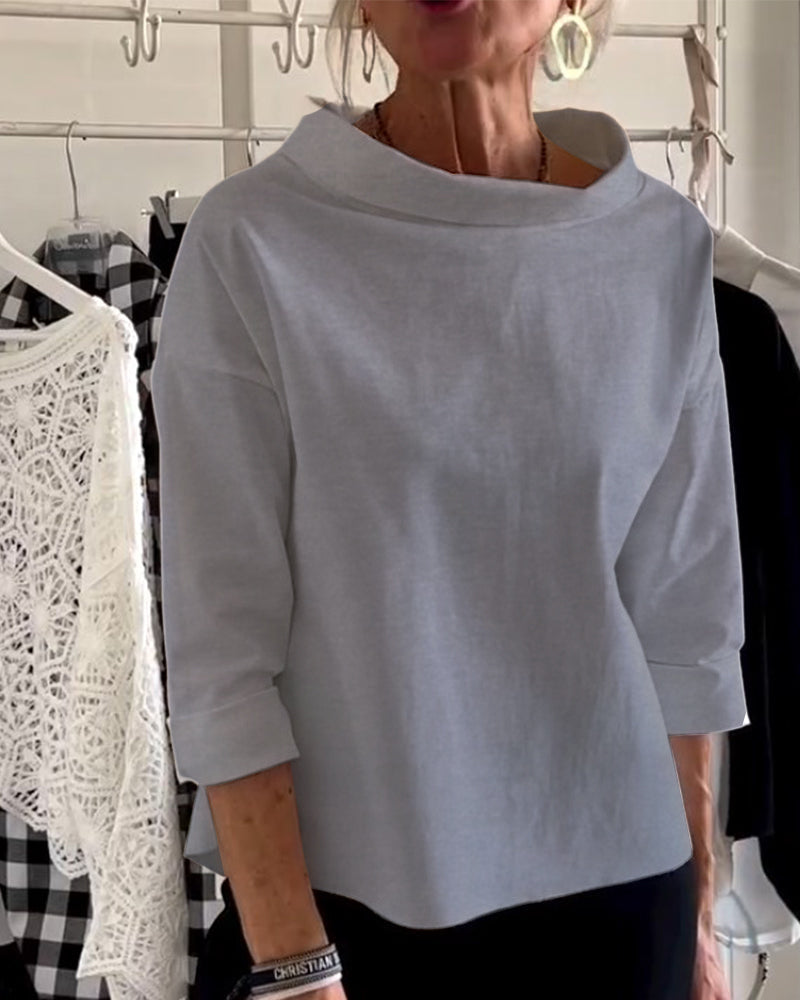 NOUVEAU RICHE Stylisches, modernes Oberteil für Damen von Sofia für mühelose Alltagsmode und vielseitige Outfits Grau