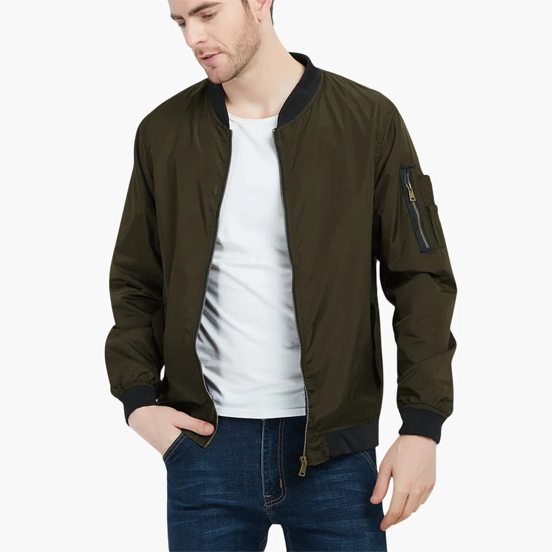NOUVEAU RICHE Bomberjacke Herren Retro Stil Übergangsjacke Vielseitig
