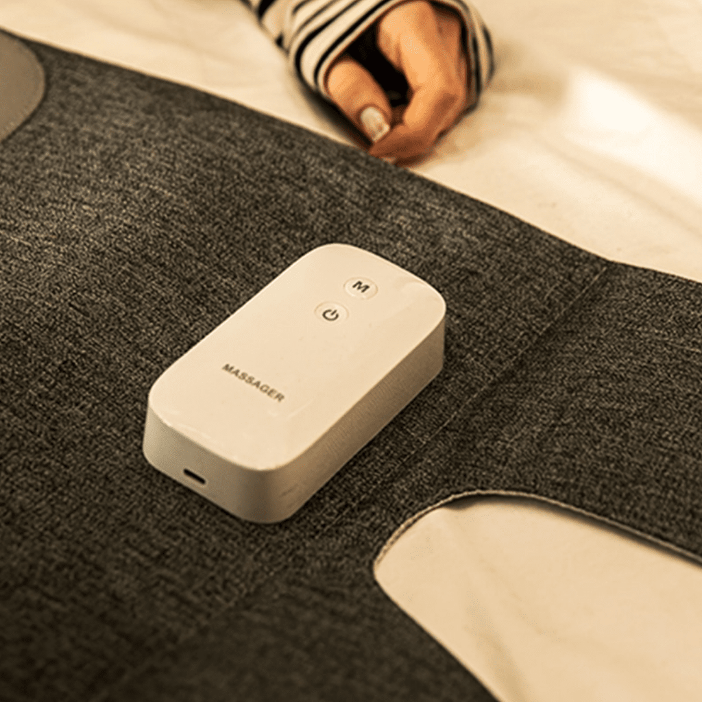NOUVEAU RICHE Kabelloses Beinmassagegerät mit Luftkompression & Wärme – 3 Modi, 2 Stufen, USB-aufladbar – verstellbar für Damen & Herren