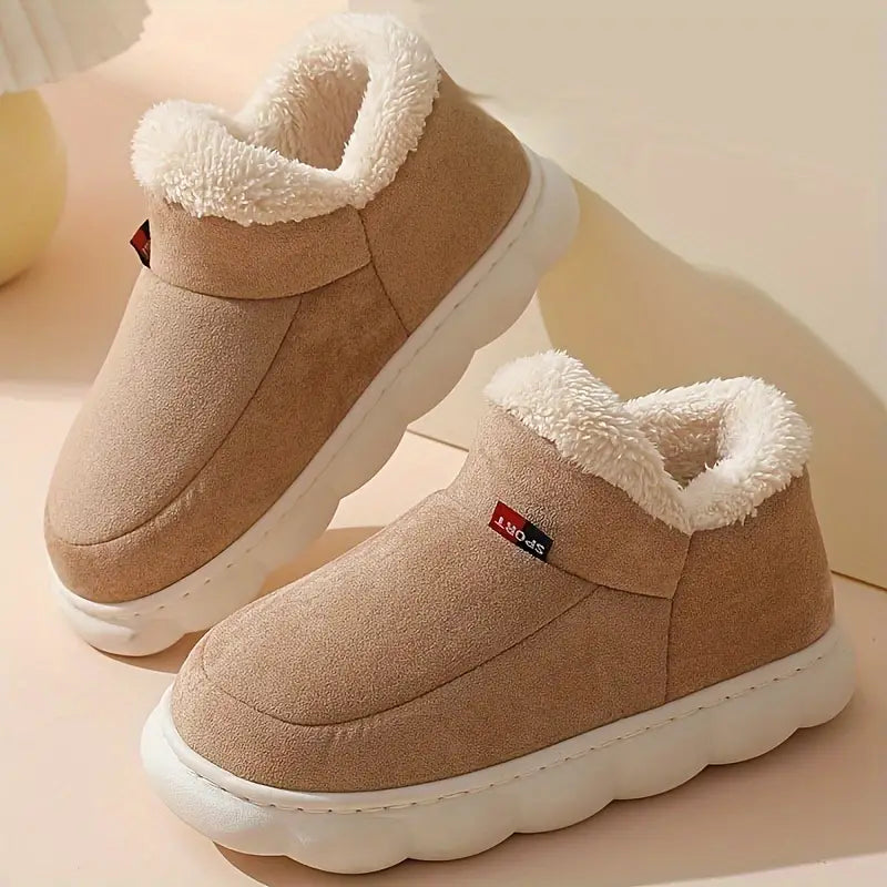 NOUVEAU RICHE Unisex-Hausschuhen Winter Wärme Komfort Stilvoll Bequem Khaki