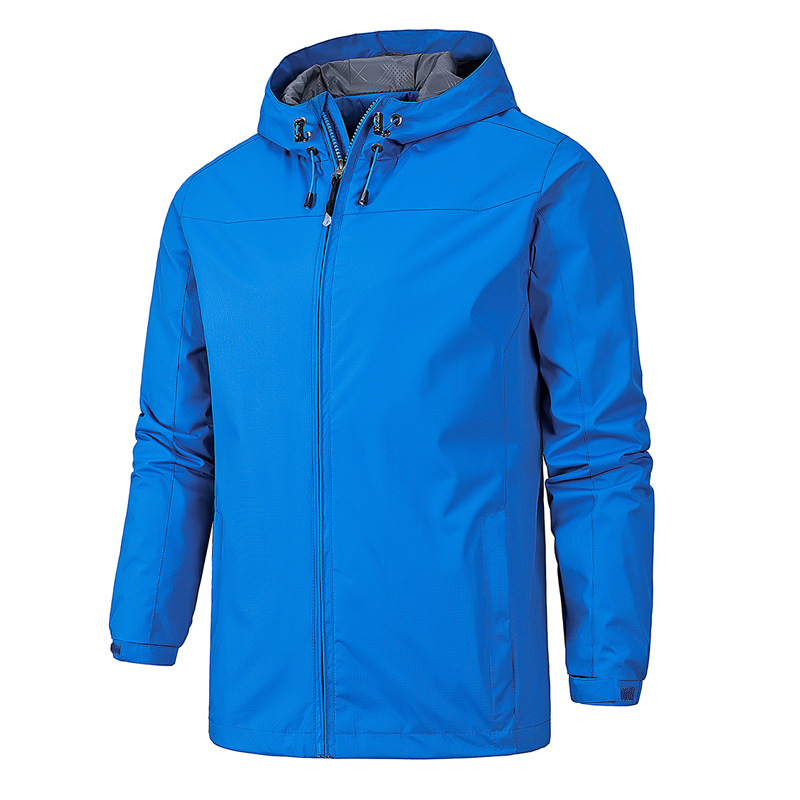 NOUVEAU RICHE Herren Outdoor Regenjacke – Wasserdicht, Leicht und Atmungsaktiv Blau