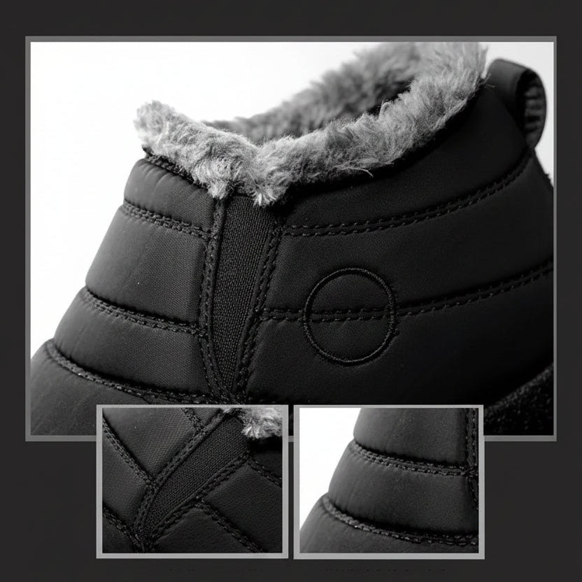 NOUVEAU RICHE Figueral | Snowy Slips | Warme und trockene Slip-Ons