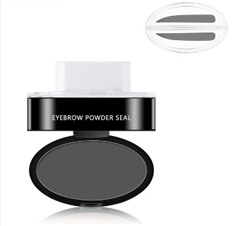 NOUVEAU RICHE Augenbrauen-Stempelset mit Puder – Wasserfester Brow Stamp, natürliches Finish, 3 Formen, Grau oder Hellbraun