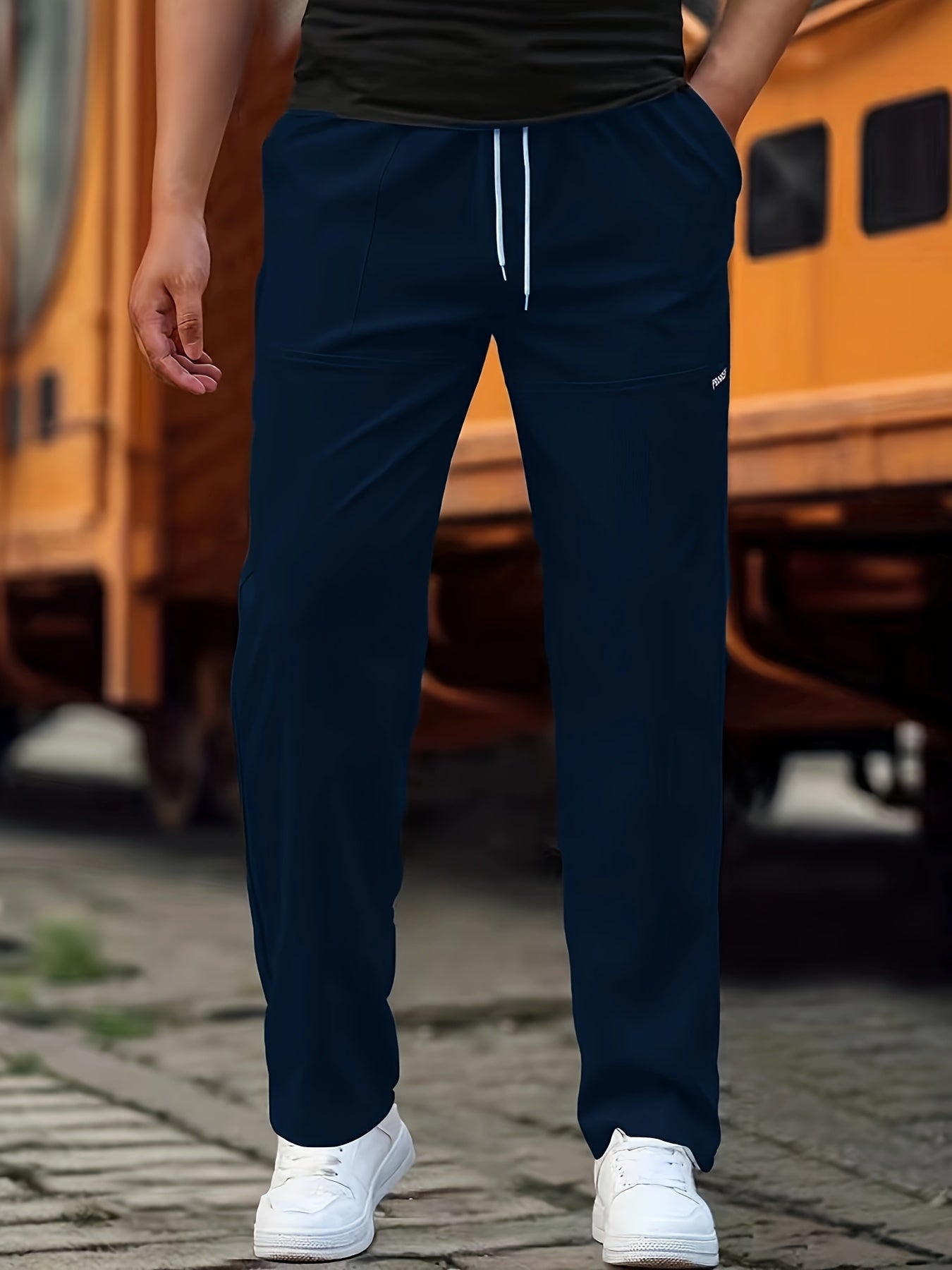 NOUVEAU RICHE Jogginghose Herren Bequem Alltagslook Mit Stil Vielseitig Dunkelblau