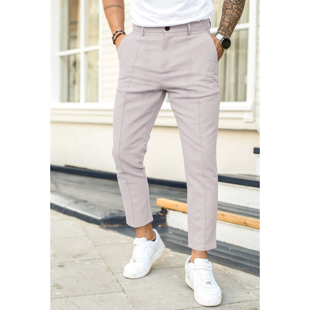 NOUVEAU RICHE Freizeithose Aus Weichem Material Dunkelblau Größe M Bequem Hellgrau