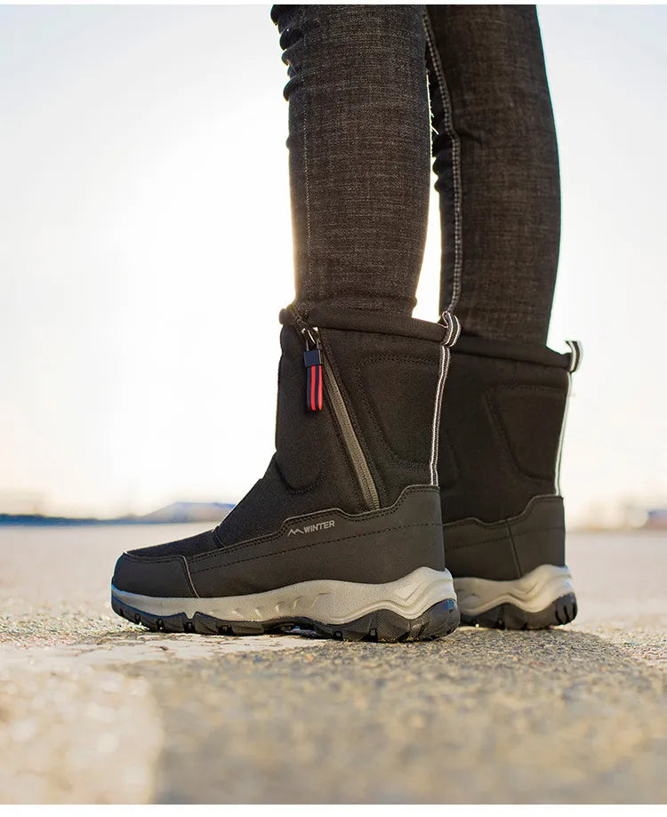 NOUVEAU RICHE Luna | Halbhohe Schneestiefel | Warme Winterstiefel