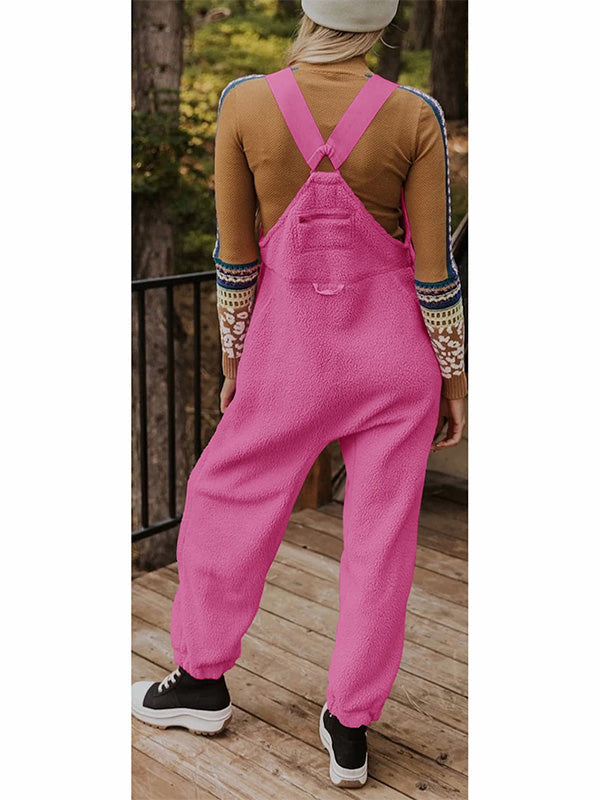 NOUVEAU RICHE Damen Fleece Thermo Overall mit Reißverschlusstaschen