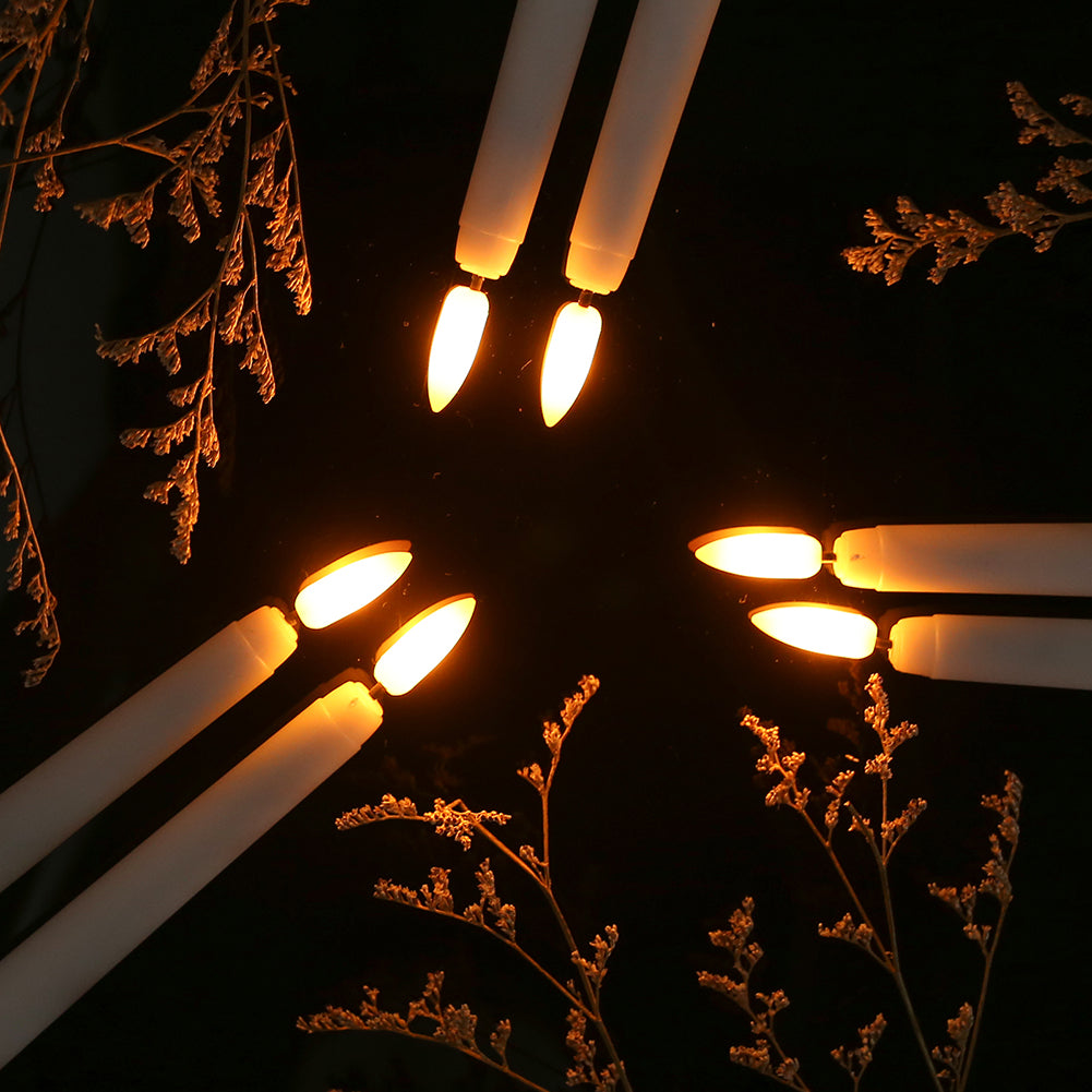 NOUVEAU RICHE Stehende LED-Kerzen – Flammenlose Stabkerzen mit Fernbedienung, Timer & Dimmer, Batteriebetrieben, 4, 6 oder 10 Stück – LumiCandle 6