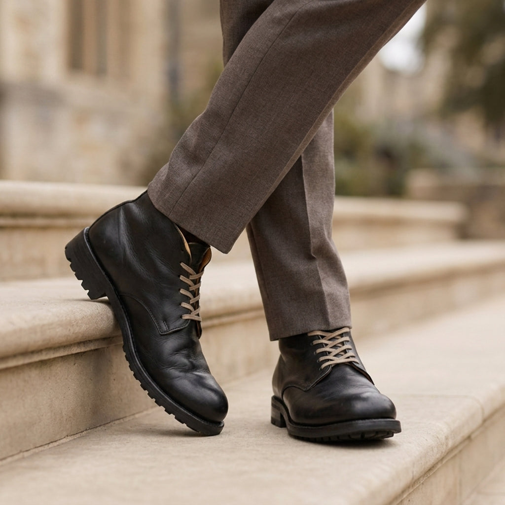 NOUVEAU RICHE Sephira Classic Lace-Up Boots Classic Black