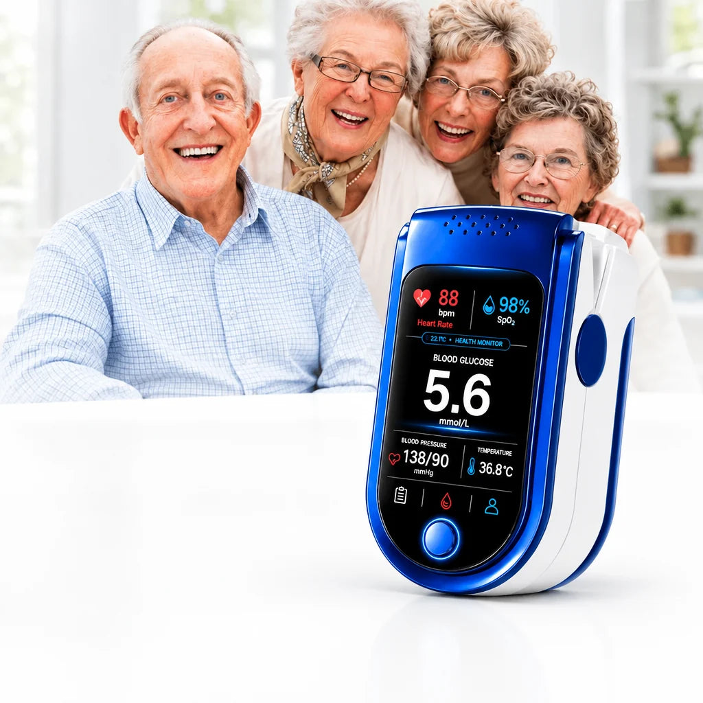 NOUVEAU RICHE Nicht-invasiver täglicher Gesundheitstracker – Tragbares Wellness-Messgerät für Zuhause