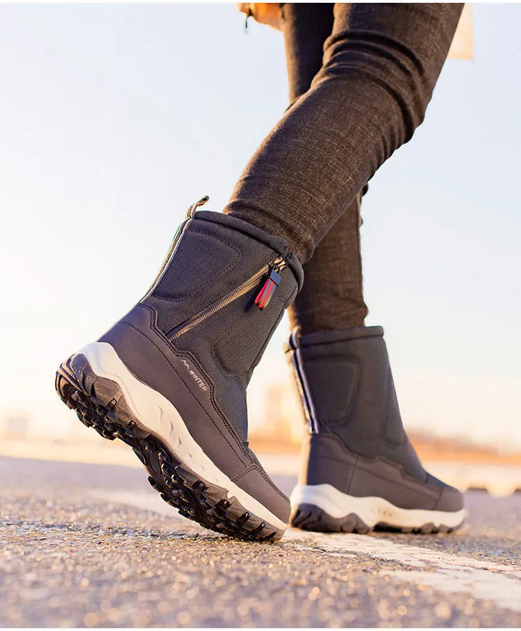 NOUVEAU RICHE Luna | Halbhohe Schneestiefel | Warme Winterstiefel