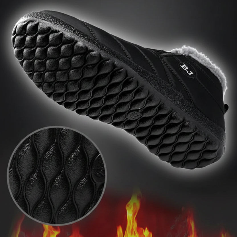 NOUVEAU RICHE Figueral | Snowy Slips | Warme und trockene Slip-Ons