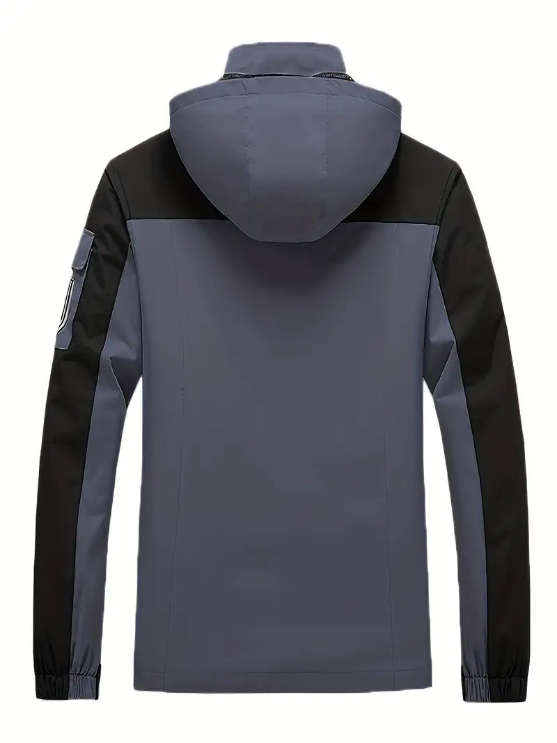 NOUVEAU RICHE Herren Outdoor-Jacke - Wasserdicht & Winddicht - Mit Kapuze - Mehrere Taschen - Volle Reißverschluss