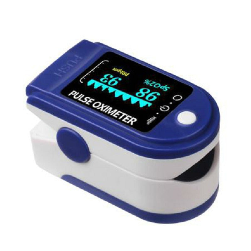NOUVEAU RICHE Finger-Pulsoximeter – Sauerstoffsättigungs- und Pulsmessgerät mit LCD-Anzeige – kompakt & tragbar, Blau oder Schwarz Blau