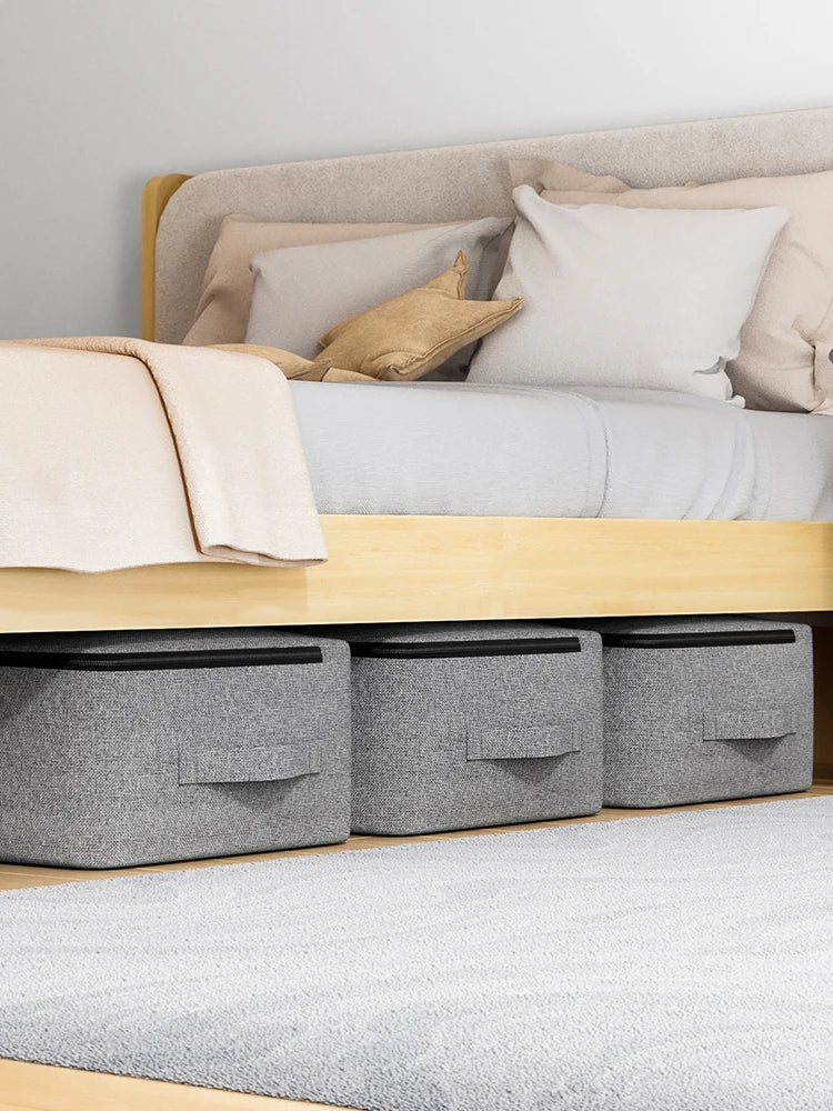 NOUVEAU RICHE Clevere und geräumige Aufbewahrungstasche – Unterbett Aufbewahrungstasche für Decken & Kleidung, feuchtigkeitsabweisend, 4 Grössen – UnderStore
