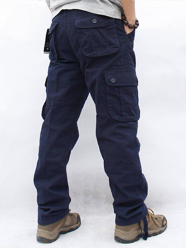 NOUVEAU RICHE Herren Freizeit Cargo-Hose Mit 6 Taschen Für Outdoor Aktivitäten Und Alltag Nutzung Marineblau