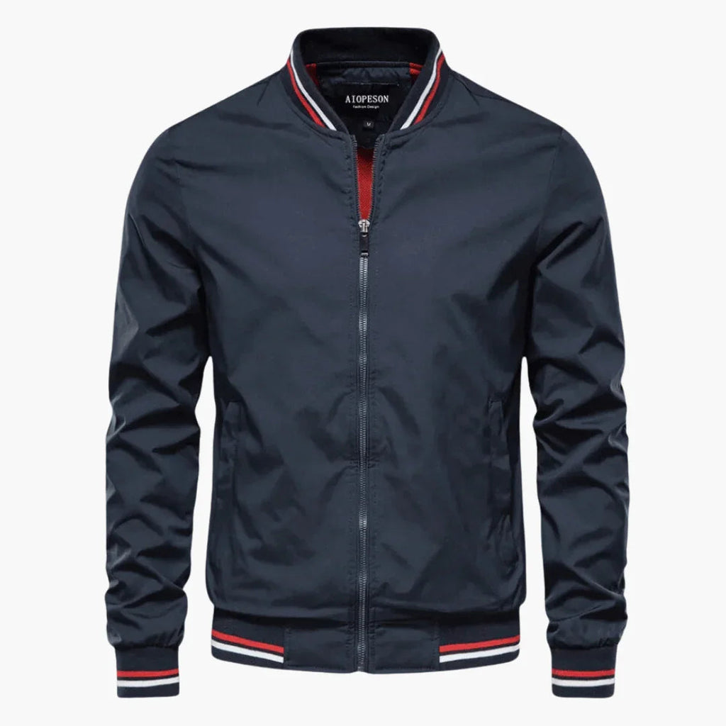 NOUVEAU RICHE Herrenjacke Schlichte Alltagsjacke Mit Klarem Schnitt Dunkelblau