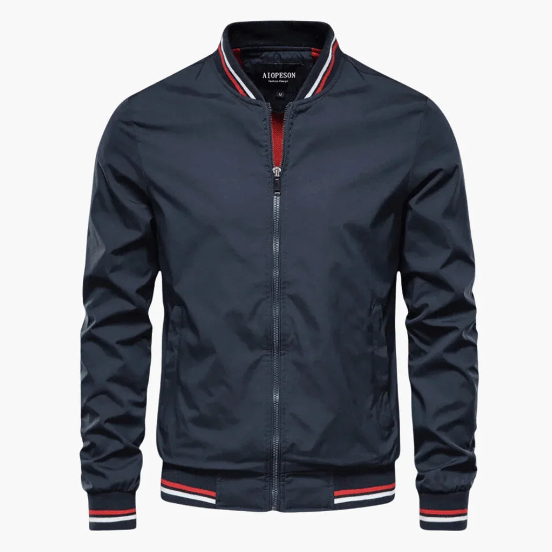 NOUVEAU RICHE Herrenjacke Schlichte Alltagsjacke Mit Klarem Schnitt Dunkelblau