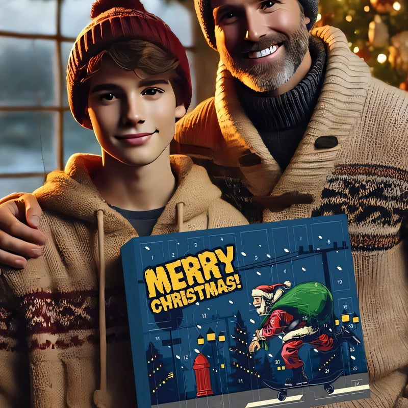 NOUVEAU RICHE Outdoor-Survival-Adventskalender 24 Tage – Adventskalender mit Camping-Gadgets & Werkzeug für Abenteurer