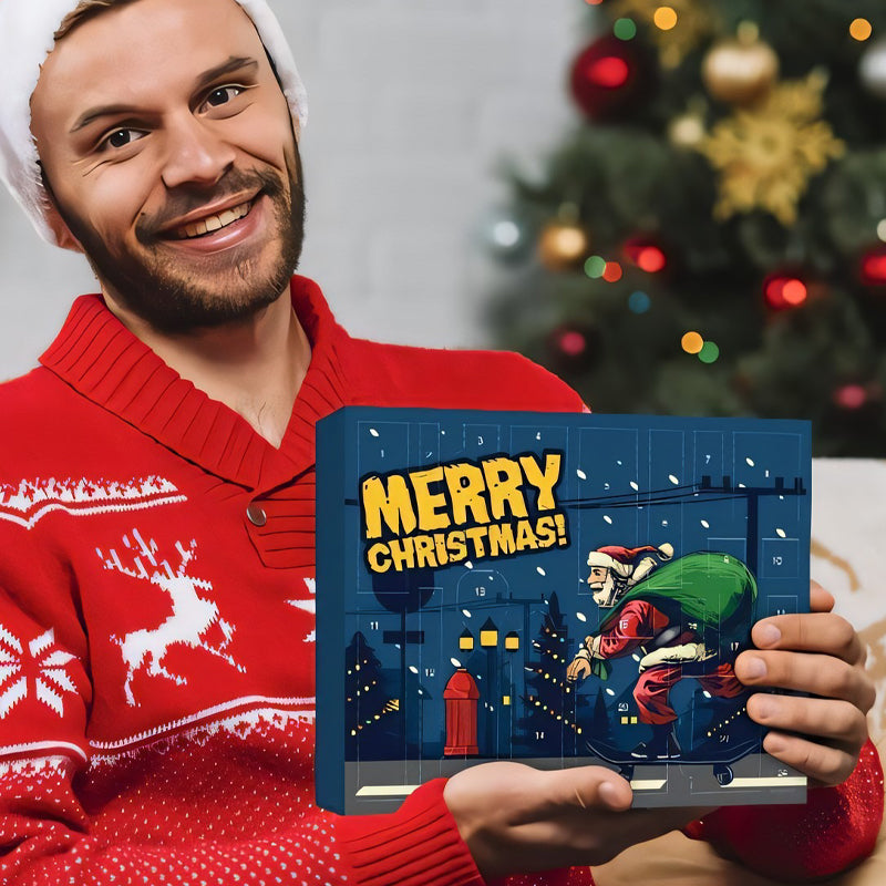 NOUVEAU RICHE Outdoor-Survival-Adventskalender 24 Tage – Adventskalender mit Camping-Gadgets & Werkzeug für Abenteurer