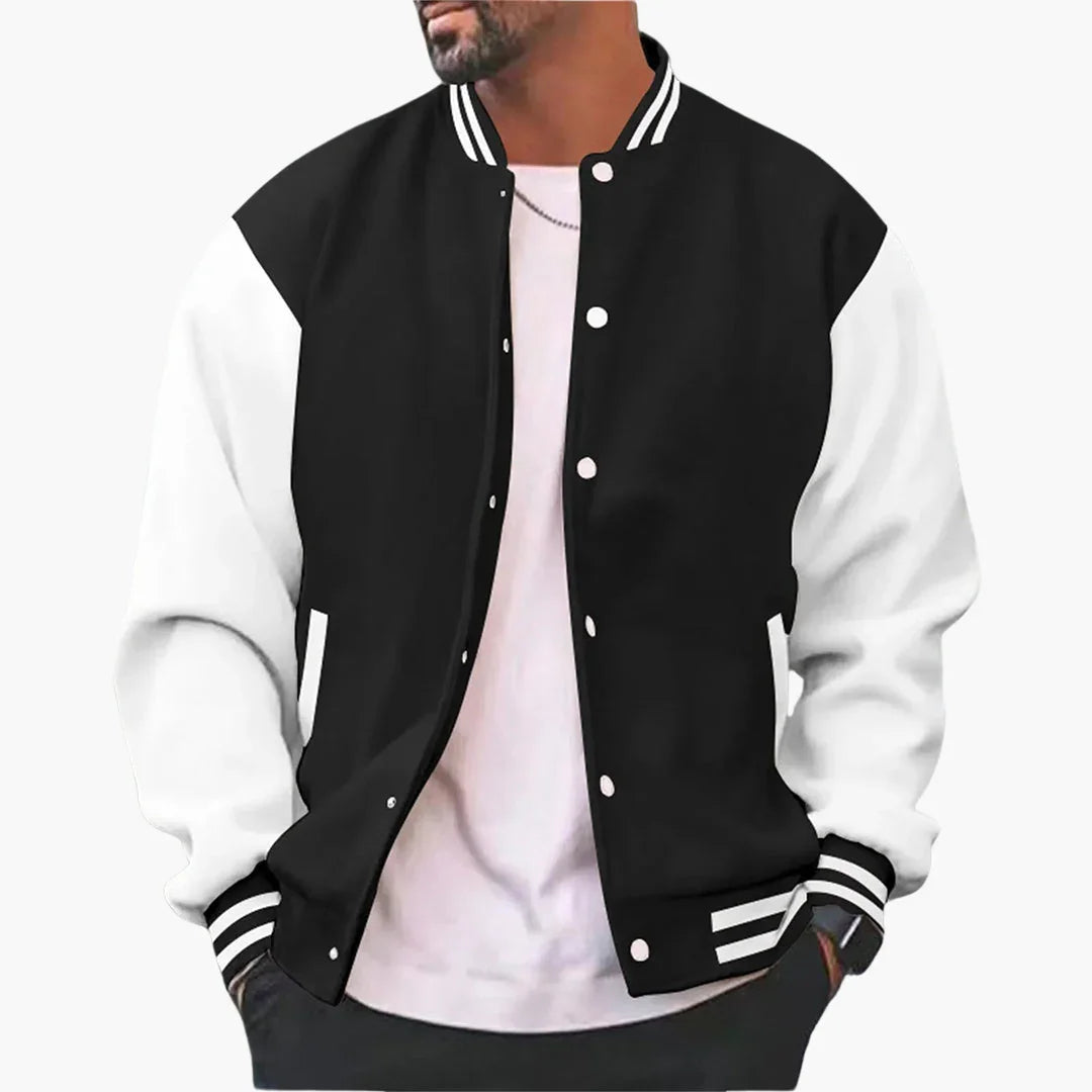 NOUVEAU RICHE Bomberjacke Herren Übergangsjacke Für Frühling Und Sommer Schwarz