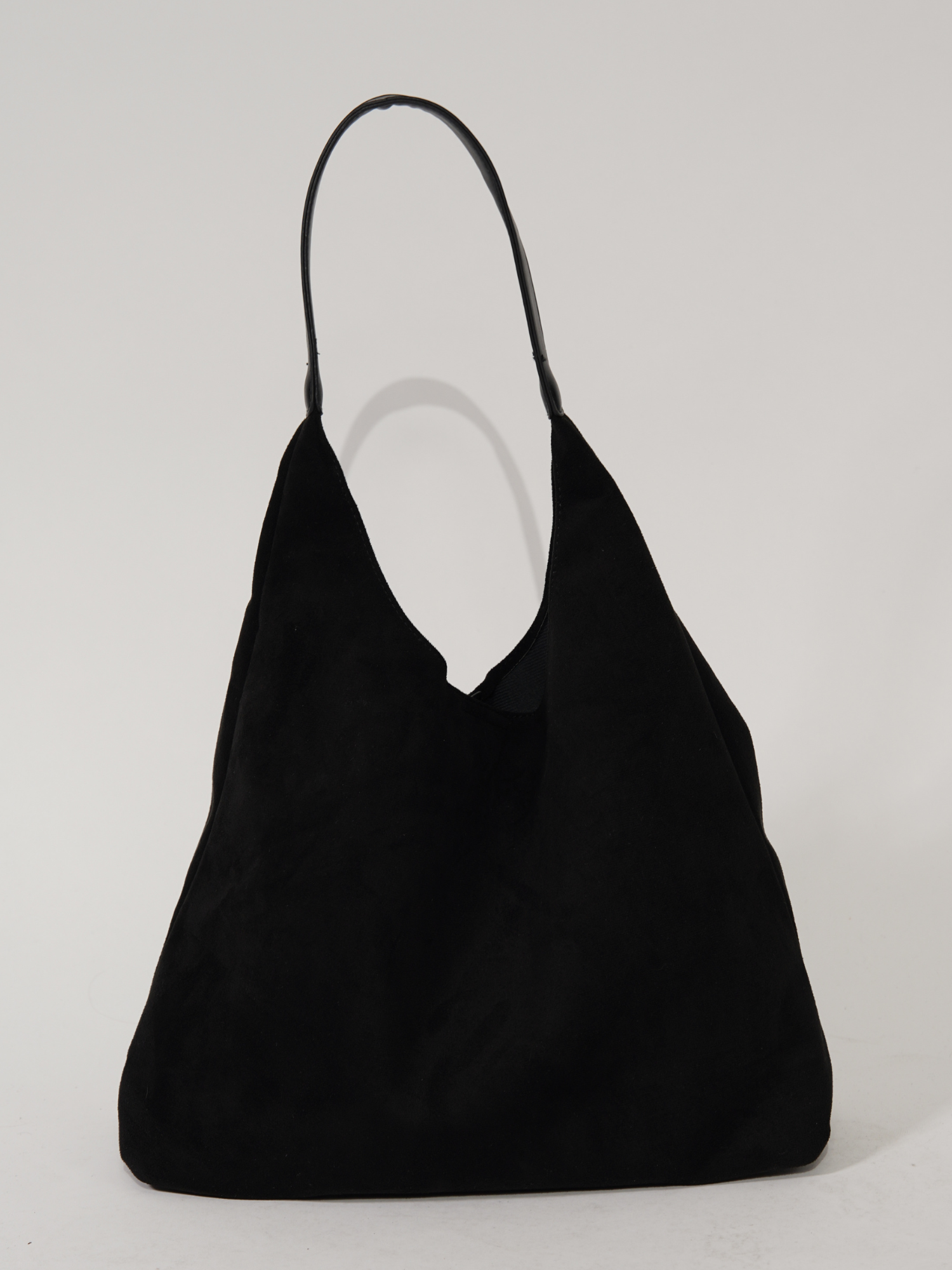 NOUVEAU RICHE Damen Leder Tote Bag – Alltagstaugliche Tasche aus Geschmeidigem Leder Schwarz
