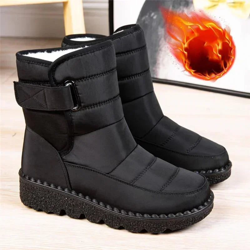 Ēden | Stiefel für Damen | Gestepptes Design Wadenhoch