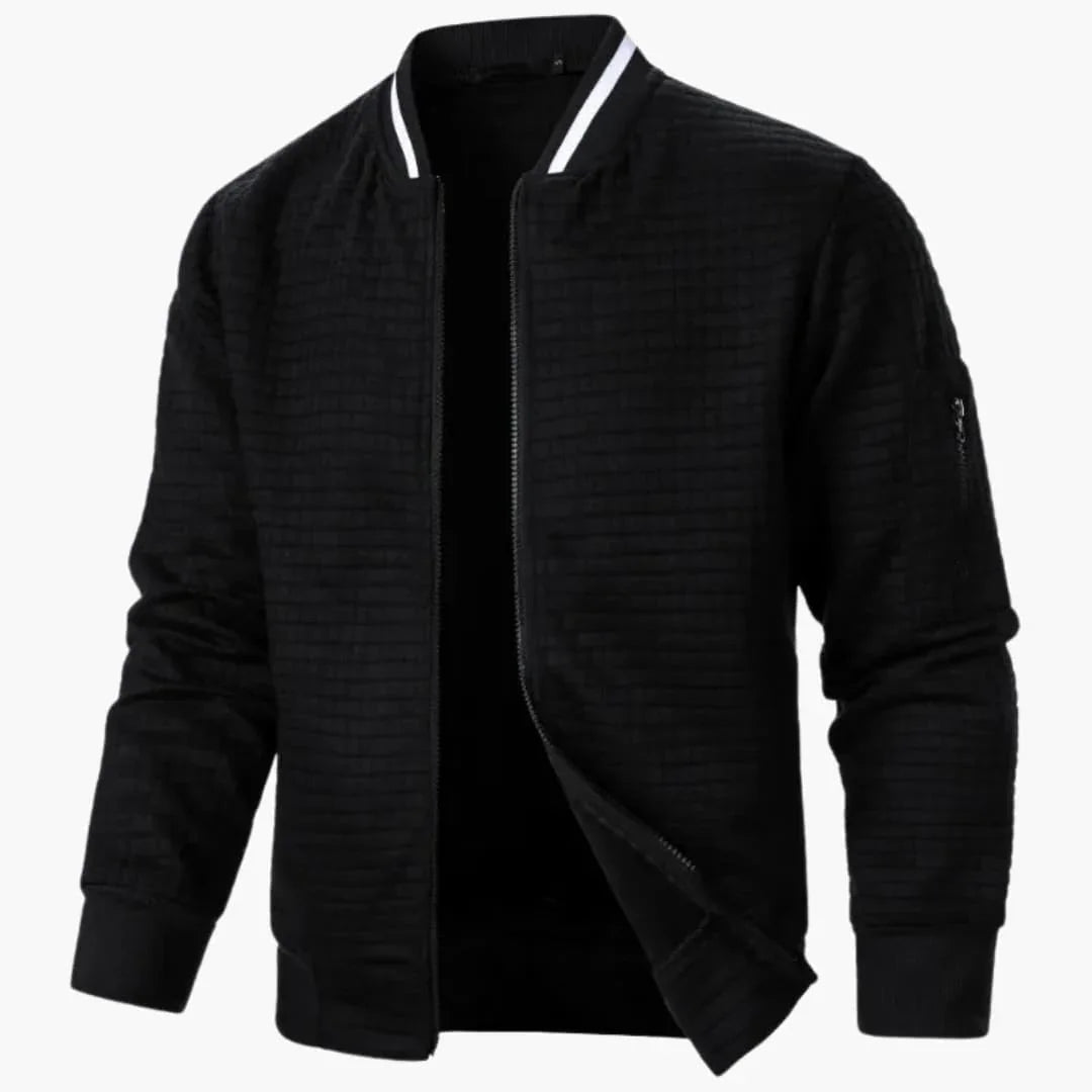 NOUVEAU RICHE Gepolsterte Herren Winterjacke Mit Wattierter Füllung Schwarz