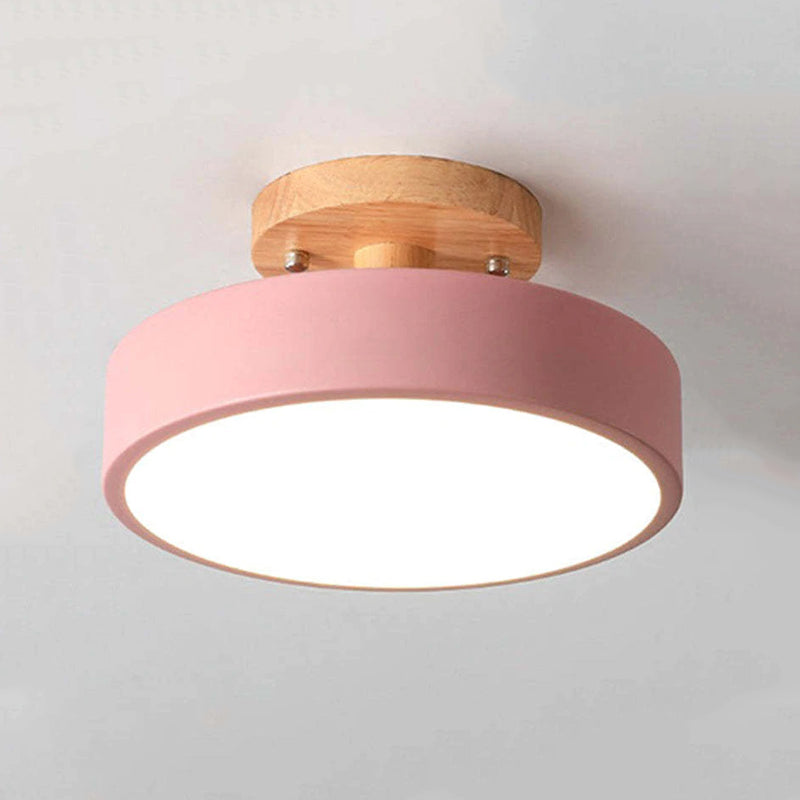 NOUVEAU RICHE Moderne LED-Deckenleuchte – Deckenlampe aus Holz & Acryl für Schlafzimmer, Esszimmer & Wohnzimmer, 5 Farben – LunaLux