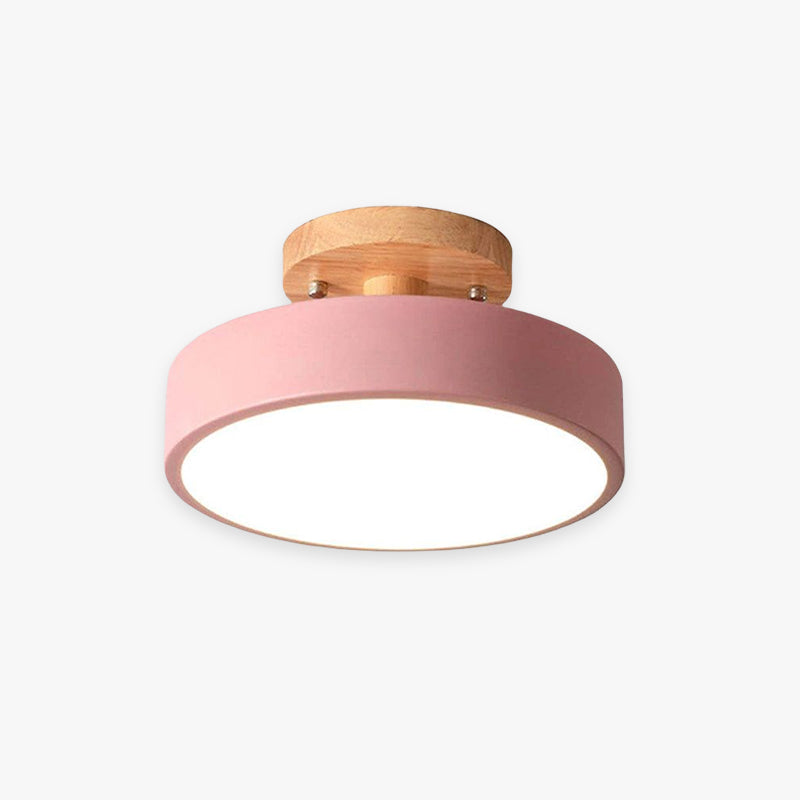 NOUVEAU RICHE Moderne LED-Deckenleuchte – Deckenlampe aus Holz & Acryl für Schlafzimmer, Esszimmer & Wohnzimmer, 5 Farben – LunaLux
