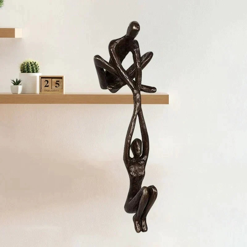 NOUVEAU RICHE Symbol für Liebe und Stärke – Skulptur Paar, Dekofigur als Liebesgeschenk für Regal & Kaminsims – Eternal Unity