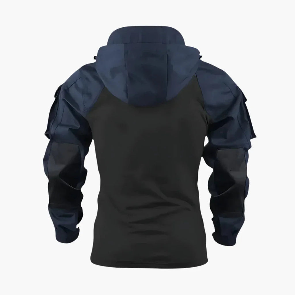 NOUVEAU RICHE Mehrtaschenjacke Herren Kapuze Stehkragen Mit Passform