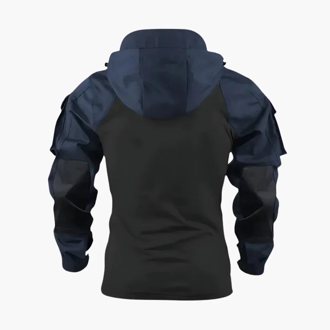 NOUVEAU RICHE Mehrtaschenjacke Herren Kapuze Stehkragen Mit Passform