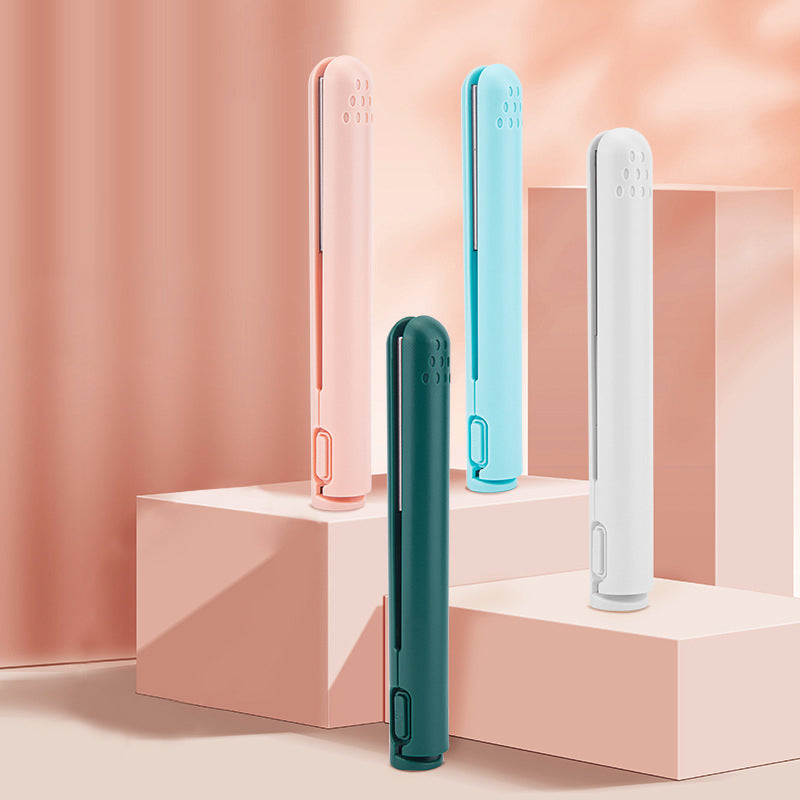 NOUVEAU RICHE Mini Lockenstab und Glätteisen – 2-in-1 Reise-Glätteisen & Lockenstab, Keramikbeschichtung, Schnelles Aufheizen – Lina