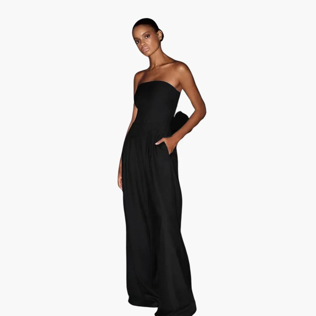 NOUVEAU RICHE Ärmelloser Jumpsuit Für Damen Mit Moderner Passform Schwarz