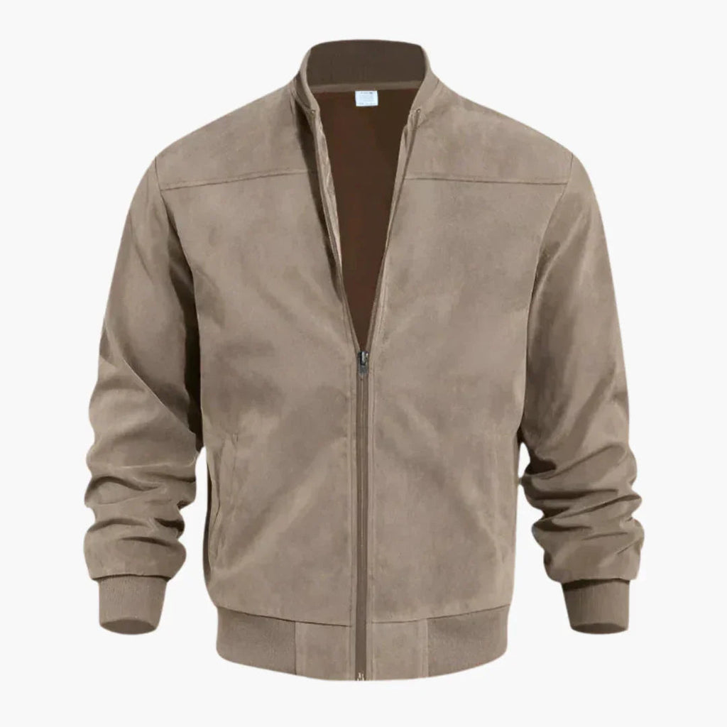 NOUVEAU RICHE Herren Jacke Strukturierte Mit Funktionalen Details Schlicht Khaki